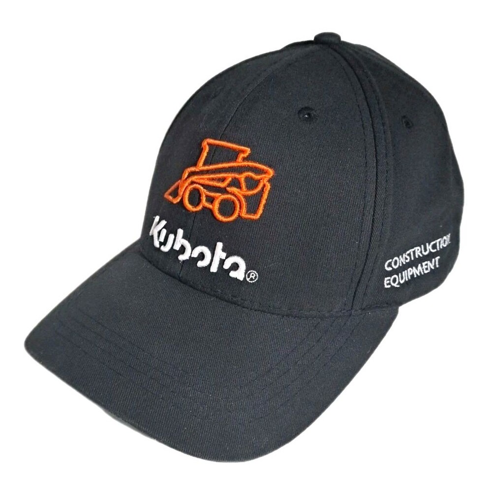 Kubota Baseball Hat Embroidered Cap Strap Back Cotton Construction Equipment EUC